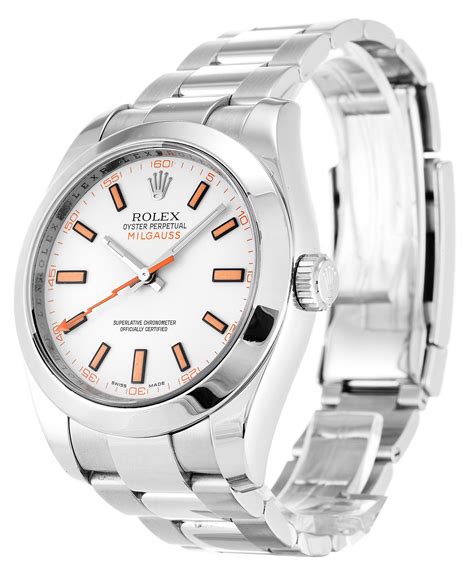 replica rolex milgauss watch|Rolex Milgauss 116400 white dial.